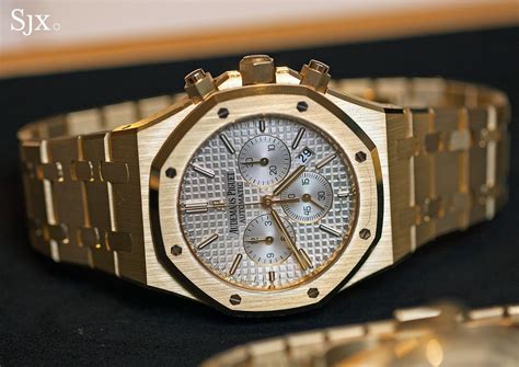 audemars piguet royal oak chronograph 41mm yellow gold|audemars piguet rose gold diamond.